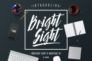 Bright Sight: A Dynamic Script Font for Editorial Design