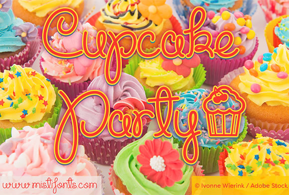 Cupcake Party: A Curly Script Font for Creative Branding