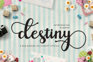 Destiny: A Modern Script Font for Editorial Elegance