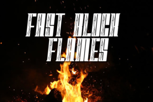 Fast Block Flames Font for Handmade Creations