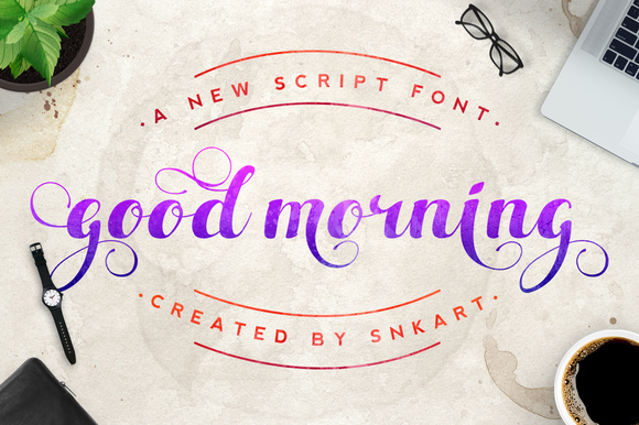 Good Morning: A Modern Script Font for Branding and Design