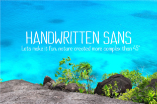 Handwritten Sans: A Playful Font for Creative Projects