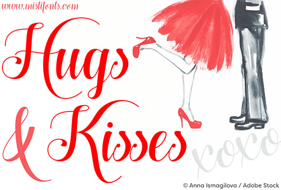 Hugs and Kisses Script Font Review