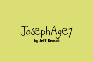 Joseph Age 7 – A Handwritten Font for Creative Craft Projects