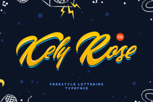 Kely Rose: A Handlettered Font for Digital Creativity
