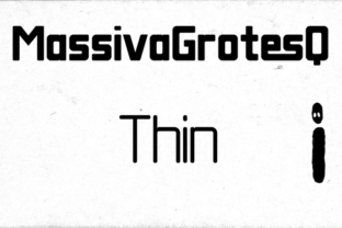 Massiva Grotesq Thin for Creative Printables and Handmade Branding