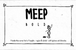 Meep Bold: A Font That Breathes Life into Handmade Creations