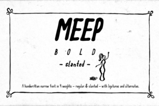 Meep Bold Slanted: A Sans Serif Font for Impactful Digital Design