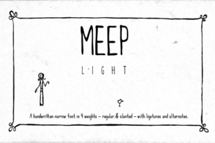 Meep Light: A Sans Serif Font for Modern Web Design