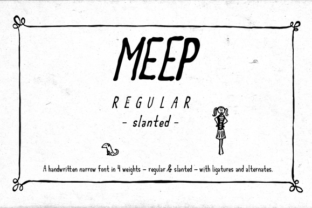 Meep Regular Slanted for Editorial Design and Content Branding