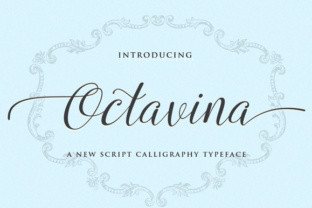 Octavina: A Script Font for Elegant Editorial Design