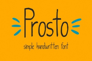 Prosto: A Simple Handwritten Sans Serif Font for Creative Projects
