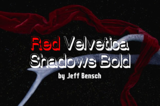 Red Velvetica Shadows Bold for Modern Branding Projects