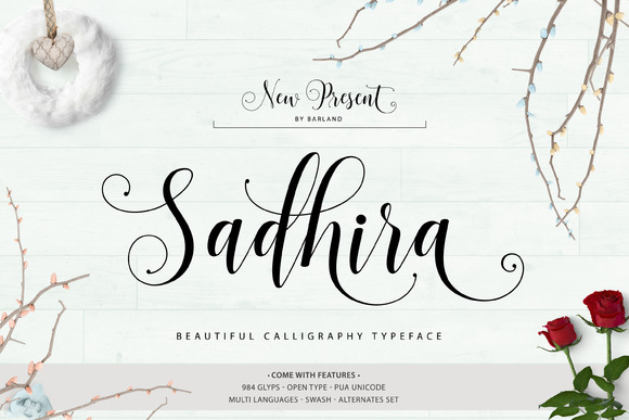 Sadhira Script: A Modern Handwritten Font for Creative Branding