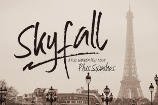 Skyfall Font for Creative Typography and Editorial Design