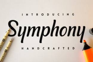 Symphony Script Font for Modern Editorial Design