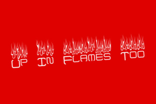 Up in Flames Too: A Decorative Font for Bold Web Design